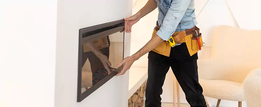 Metal Fireplace Installation in South Salt Lake, Utah